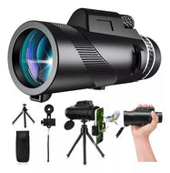 Telescopio Monocular para móvil 80x100 color Negro